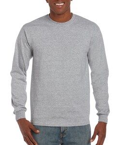 Gildan GI2400 - T-Shirt Homme Manches Longues 100% Coton Sport Grey