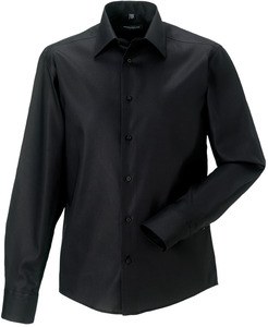 Russell Collection RU958M - Modern Non Iron Shirt - Chemise Manches Longues Coupe Moderne Sans Repassage Pour Homme Noir
