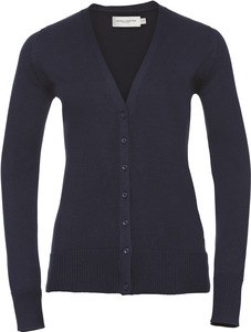 Russell Collection RU715F - Cardigan Femme Col V French Navy