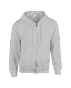 Gildan GD058 - Sweat-shirt à capuche adulte zippé HeavyBlend™ Gris Athlétique