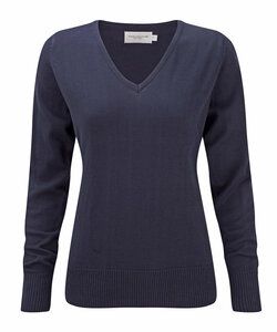 Russell Collection J710F - Pull col V Fille French Navy