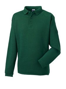 Russell J012M - Sweat-shirt Col Polo Très Résistant Bottle Green