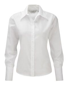 Russell Europe R-956F-0 - Ladies’ Long Sleeve Ultimate Non-iron Shirt Blanc