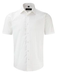 Russell Europe R-947M-0 - Tailored Shortsleeved Shirt Blanc
