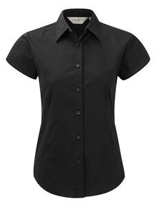 Russell Europe R-947F-0 - Tailored short-sleeve blouse Noir