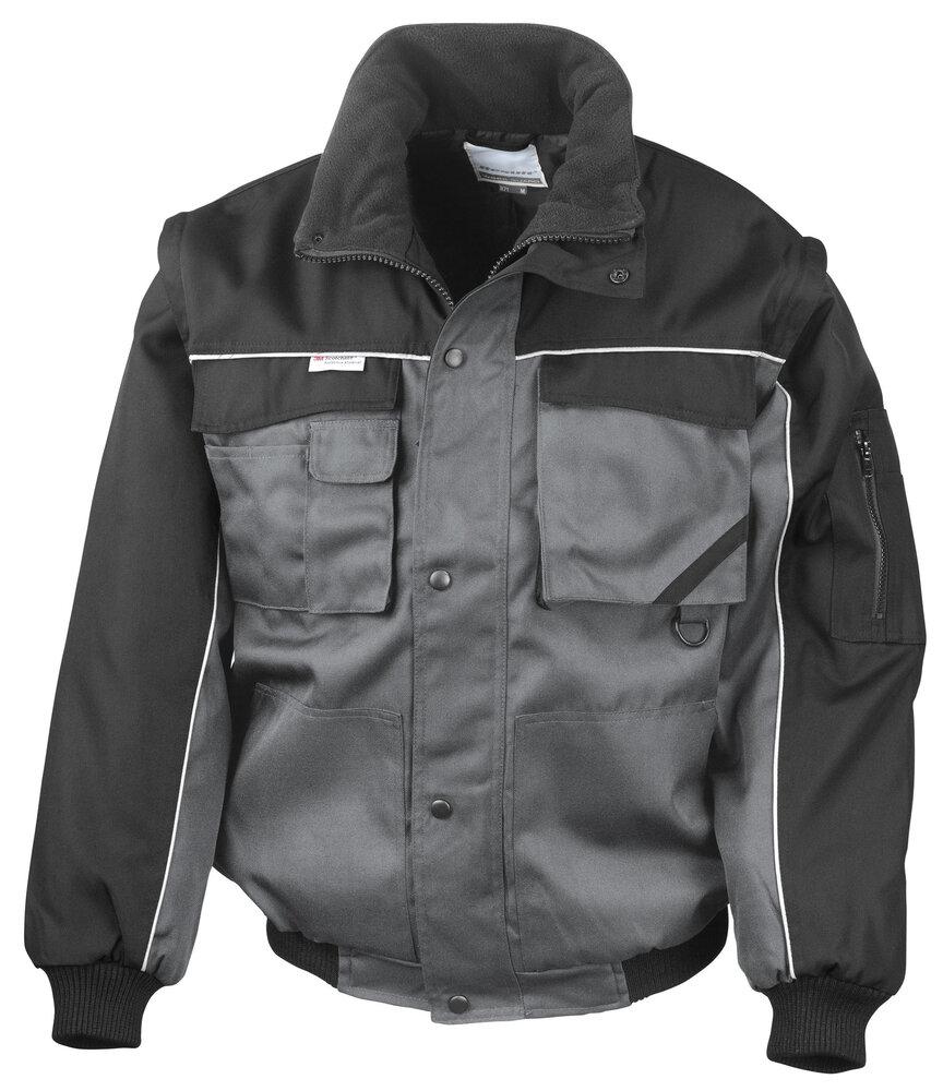 Result Work-Guard RE71A - Blouson de pilote résistant à manches zippées Work-guard™