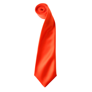 Premier PR750 - Cravate en satin "Colours" Orange