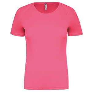 ProAct PA439 - T-SHIRT SPORT MANCHES COURTES FEMME Fluorescent Pink