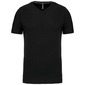 Kariban K357 - T-SHIRT COL V MANCHES COURTES Black/Black