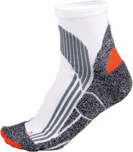 ProAct PA035 - CHAUSSETTES SPORT RUNNING White / Grey / Orange