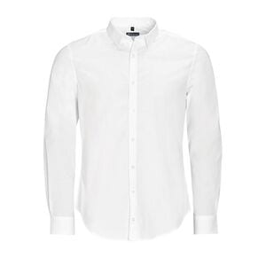 SOL'S 01426 - BLAKE MEN Chemise Homme Stretch Manches Longues Blanc