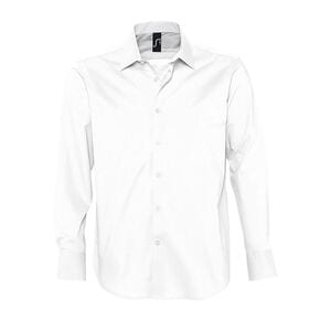 SOL'S 17000 - Brighton Chemise Homme Stretch Manches Longues Blanc