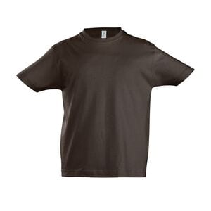 SOL'S 11770 - Imperial KIDS Tee Shirt Enfant Col Rond Chocolat