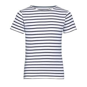 SOLS 01400 - MILES KIDS Tee Shirt Enfant Col Rond Rayé