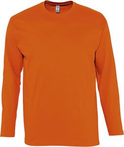 SOL'S 11420 - MONARCH Tee Shirt Homme Col Rond Manches Longues Orange
