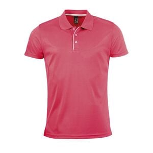 SOL'S 01180 - PERFORMER MEN Polo Sport Homme Corail fluo