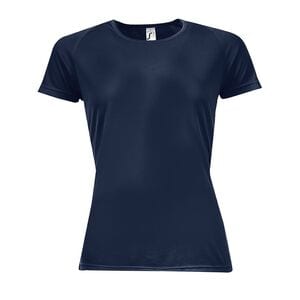 SOL'S 01159 - SPORTY WOMEN Tee Shirt Femme Manches Raglan French marine