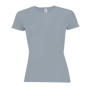 SOL'S 01159 - SPORTY WOMEN Tee Shirt Femme Manches Raglan Gris pur