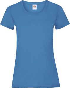 Fruit of the Loom SC61372 - T-Shirt Femme Coton Azur Blue