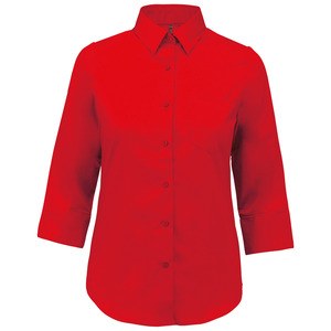 Kariban K558 - Chemise manches 3/4 femme Classic Red