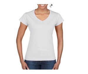 Gildan GN647 - T-Shirt Femme Col V 100% Coton