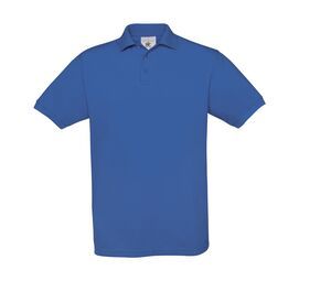 B&C BC410 - Polo Homme Coton Safran Bleu Royal