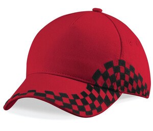 Beechfield BF159 - Casquette Femme 100% Coton Classic Red/Damier Black
