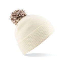 Beechfield BF450 - Bonnet avec Pompon Off White/Mocha