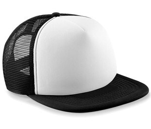 Beechfield BF64B - Casquette Enfant Snapback Trucker Noir/Blanc