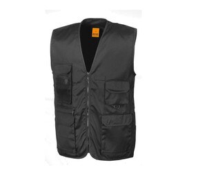 Result RS045 - Gilet Reporter Homme 8 Poches Noir