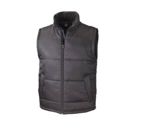 Result RS208 - Doudoune Homme sans Manche Fermeture Grand Zip Noir