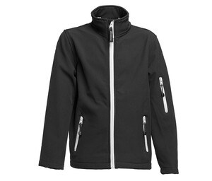 Pen Duick PK767 - Veste Soft-Shell enfant Noir/Blanc