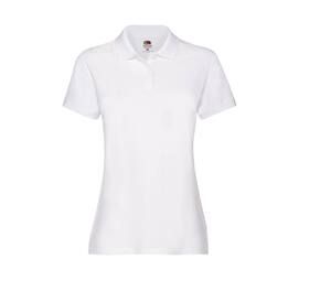 Fruit of the Loom SC386 - Polo Femme Coton Blanc