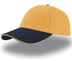 Atlantis AT003 - Casquette 6 Panneaux Sandwich Yellow / Navy