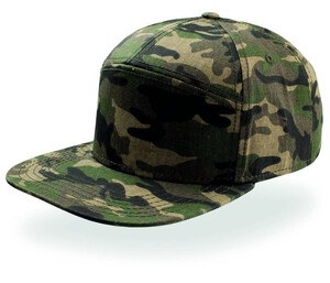 Atlantis AT055 - Casquette 7 Pans Visière Plate Camouflage Kaki