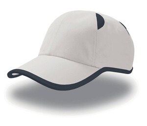 Atlantis AT066 - Casquette 6 Pans Sport Blanc/Navy