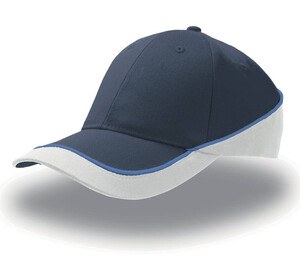 Atlantis AT088 - Casquette 6 Pans Constratée Navy/White