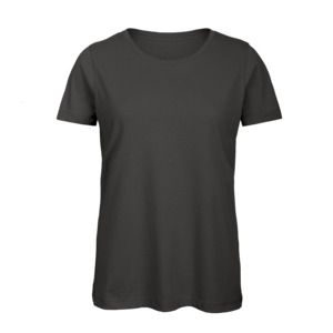 B&C BC02T - Tee-Shirt Femme 100% Coton Used Black