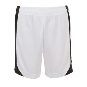 SOL'S 01720 - OLIMPICO KIDS Short Enfant Contrasté Blanc-Noir