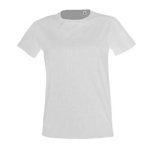 SOL'S 02080 - Imperial FIT WOMEN Tee Shirt Femme Col Rond Ajusté Blanc
