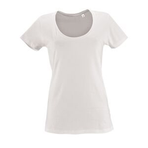 SOL'S 02079 - Metropolitan Tee Shirt Femme Col Rond Décolleté Blanc