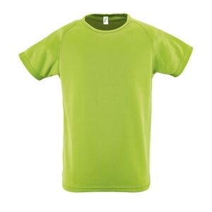 SOL'S 01166 - SPORTY KIDS Tee Shirt Enfant Manches Raglan Apple Green