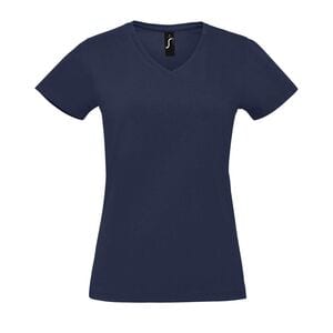 SOL'S 02941 - Imperial V Women Tee Shirt Femme Col “V” French Navy