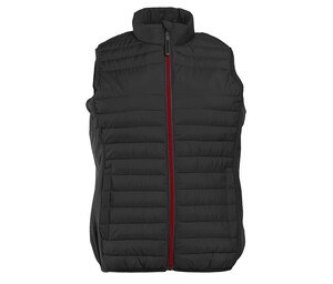 Pen Duick PK317 - Bodywarmer bi-matière femme Black/Black/Red