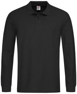 Stedman STE3400 - Polo manches longues pour hommes LS Black Opal