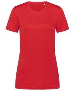Stedman STE8100 - Tee-shirt col rond pour femmes SS ACTIVE SPORTS-T Crimson Red