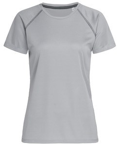 Stedman STE8130 - Tee-shirt col rond pour femmes ACTIVE Team Raglan Silver Grey