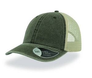 ATLANTIS AT158 - Casquette 6 panneaux Case Olive/ Stone