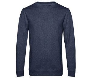 B&C BCU01W - Sweat col rond # Heather Navy