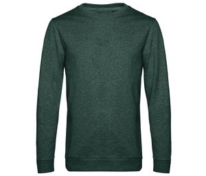 B&C BCU01W - Sweat col rond # Heather Dark Green